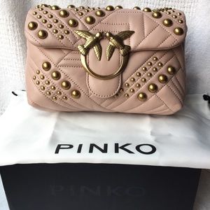RARE Pinko Love Bag Crossbody Shoulder Rosa Cipria Brand New With Dust Bag & Tag